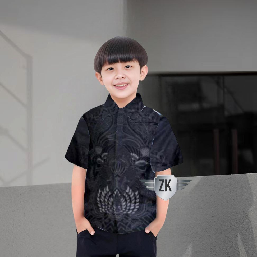 Premium Must KEMEJA Father son couple batik shirts boys' uniform ML XL XXL Have Multi - Image 3