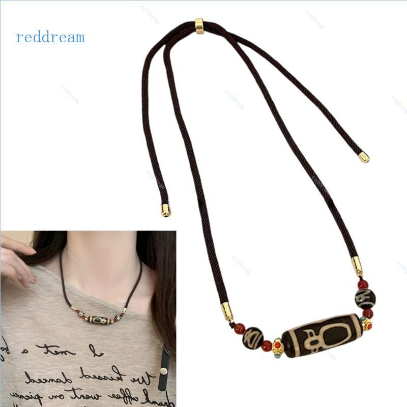 REDD Refined Nine Eye Dzi Necklace Cultural Artifact Spiritual Energy Accessory