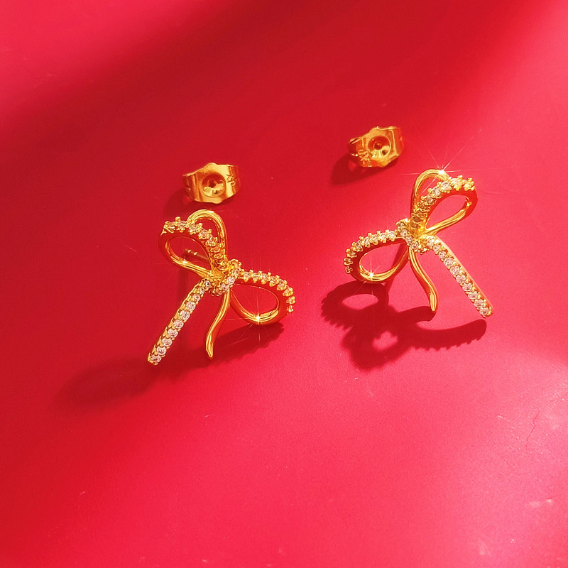 916 Gold Butterfly Studs Earring Subang Emas 916/ Butterfly Earrings gold 916