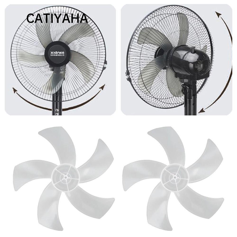 CATIYAHA Fan Blade, Plastic Big Wind Five Blades Fan, Durable Slow Noise Fan Accessories for Pedestal Fan Table Fan Wall Fan