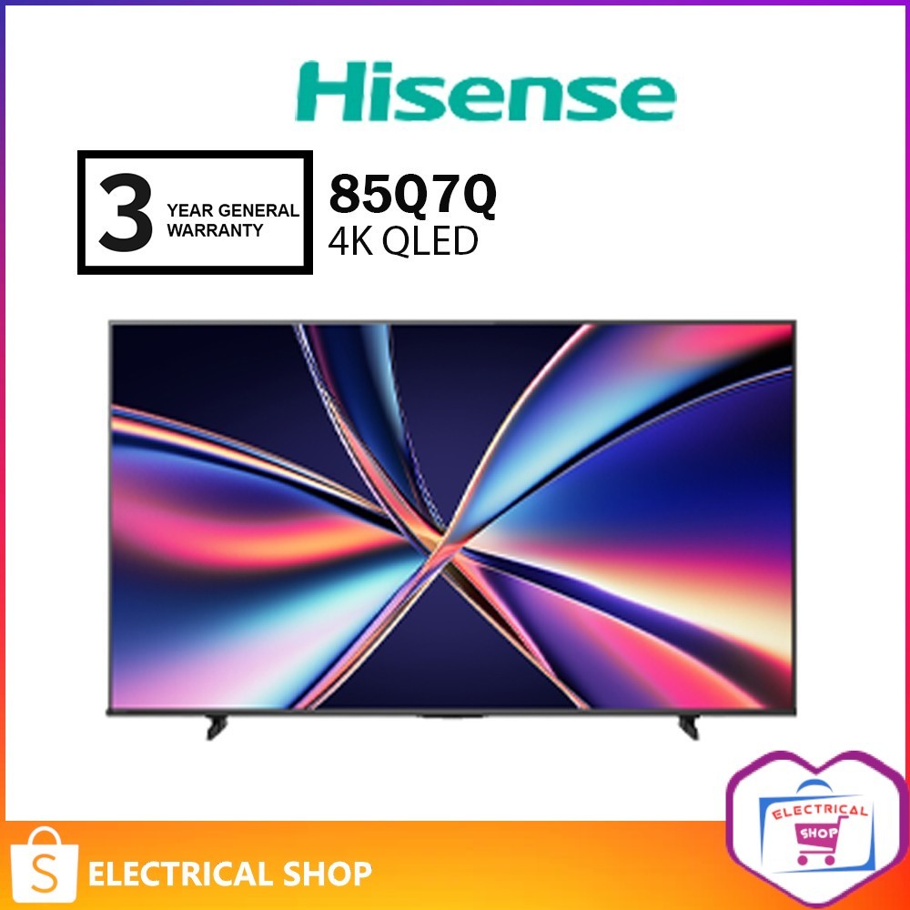 Hisense 85'' 4K QLED TV Q7Q Series 85Q7Q / 75'' 75Q7Q 144Hz Game Mode Pro /  85A7Q A7Q Smart TV Television