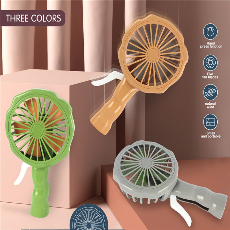 kipas bateri tahan lama mini kipas usb kipas mini Summer Retro Hand-Pressed Hand-Cranked Mini Small Fan Hand @-@held Small Portable Portable Student Dormitory Event Gift