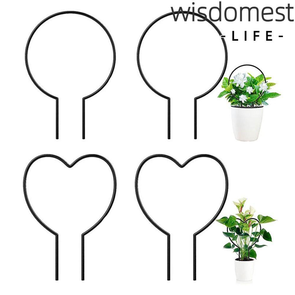 WISDOMEST Plant Supports, Heart Shape Indoor Trellis for Climbing Plants, Durable Universal Outdoor Iron Garden Trellis for Houseplants Flowers