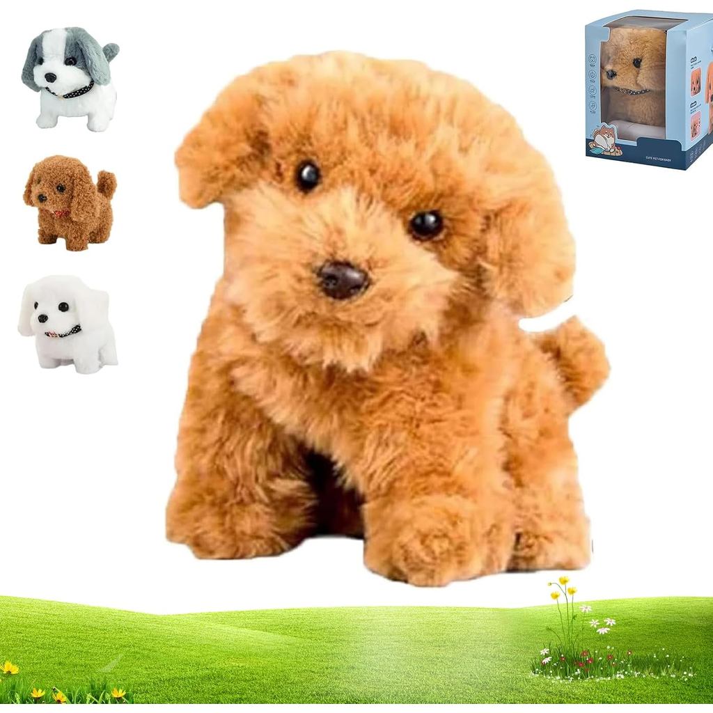 Nicoo - Anak Anjing Robot Realistik Saya, Anak Anjing Robot Baru 2025 yang Realistik, Anak Anjing Robot Realistik yang Bertindak Seperti Anak Anjing Sebenar untuk Duduk, Mengeluarkan Bunyi Menggonggong, Berjalan dan Berlari. # A