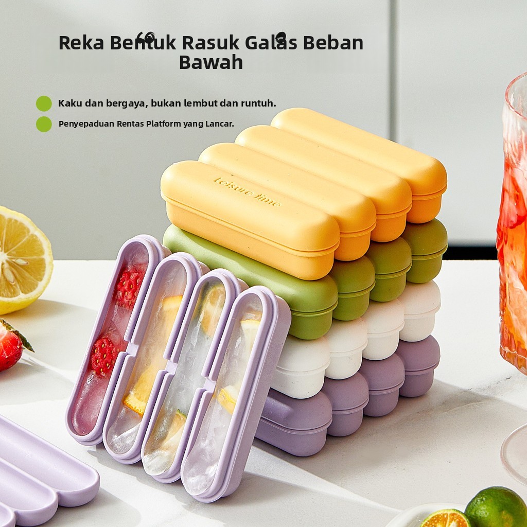 [Tersedia] [Ice Tray / Acuan Ais] Dulang ais kiub, silikon gred makanan, acuan ais batang musim panas, dulang ais krim untuk kegunaan rumah, acuan ais batang - Dulang Ais Silikon | Silicone Ice Tray | Acuan Aiskrim | Ice Cube Tray | Pembuat Ais