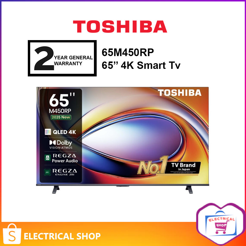 Toshiba 50'' / 55'' / 65'' M450RP Qled 4K 50M450RP / 55M450RP / 65M450RP Smart TV Television
