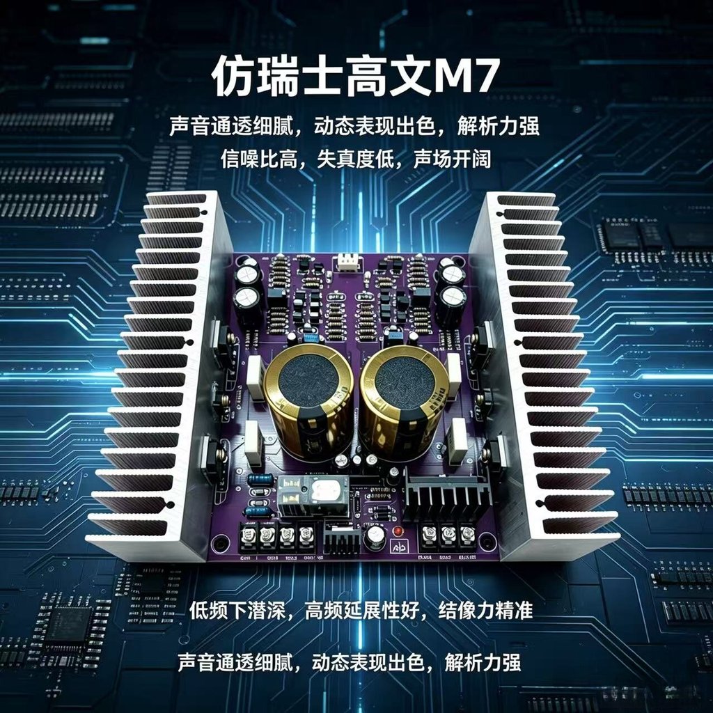 [Kualiti Baik] Replika papan penguat HiFi berkuasa tinggi Gao Wen M7 untuk audiophile, produk siap DIY untuk peningkatan audio rumah VFG0