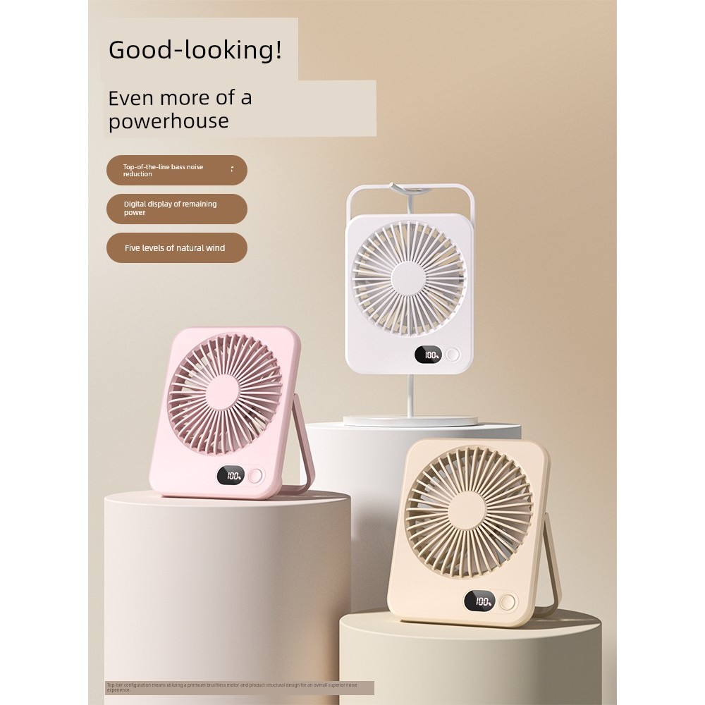kipas usb kereta usb kipas mini mini kipas aircond [Ultra Quiet] USB Rechargeable Office Desktop Small Fan Mini Small Student Dormitory Bedroom Electric Fan Bed Bedroom Table Household Portable High Wind Desktop Fan 3248