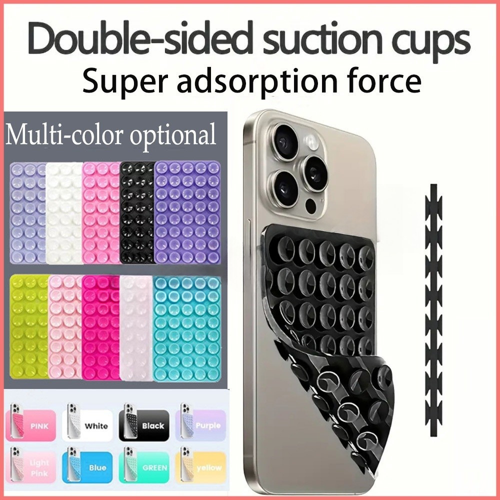 New double-sided silicone suction cup smartphone accessories silicone mobile phone cover suction cup holder Suction Cup Phone Holder - Hands-Free, Multifunctional, Strong Grip
