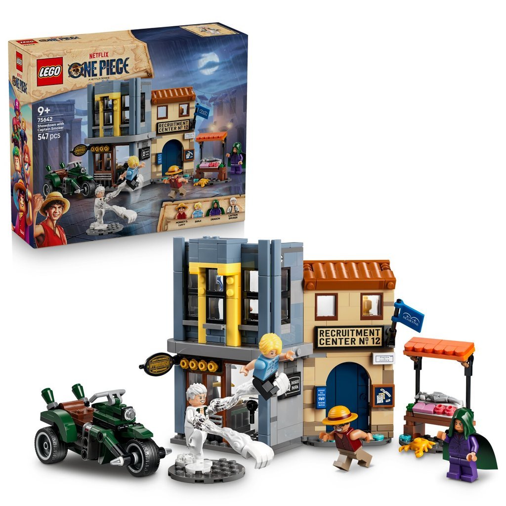 LEGO 75642 ONE PIECE Showdown with Captain Smoker Building Toy Set (547 Pieces)