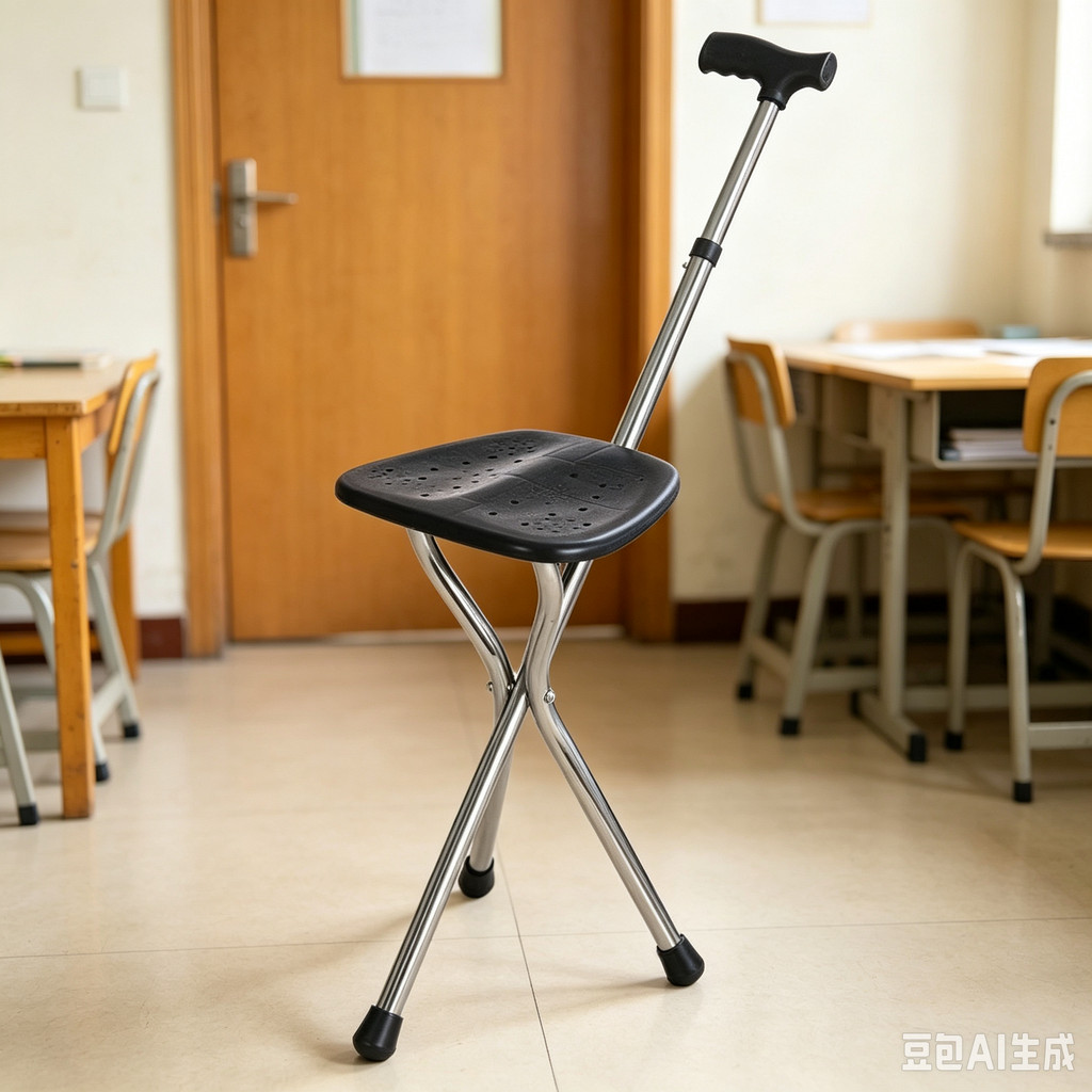 Walking Cane Stool Elderly Anti-Slip Folding Walking Cane Chair & - && * -- & * & * & -- ***、walking aid、tongkat orang tua、tongkat lipat、tongkat 4 kaki、Foldable stick for elderly、 kaki 4、拐杖椅子