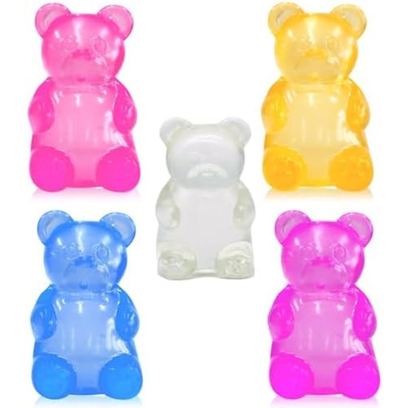 5PCS Gummy Bear Stress Toys |Sugar Filled Bear Squishy Toys|Gel Ultra Squishies High De…