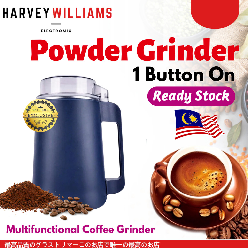 Mini Stainless Steel Blender Mill Grinder SuperFine Powder Machine for Coffee Bean, Nuts, Spices/Mesin Pengisar Serbuk