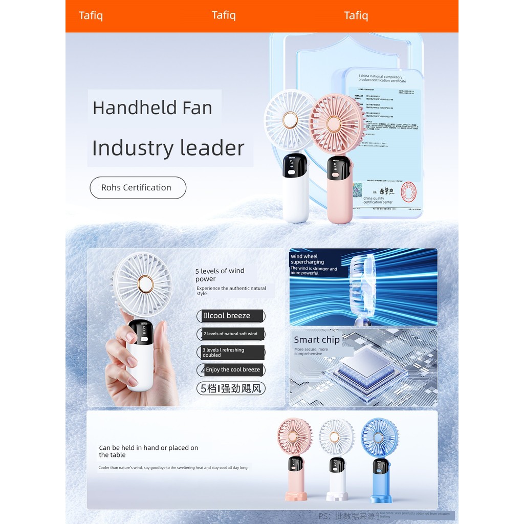 | kipas turbo mini | 【kipas mini bateri tahan lama】 制冷小风扇 ✾[2026 New Style] Handheld Small Fan Portable Portable Small Mini Rechargeable Office Desk usb Electric Fan Handheld Electric Small Electric Fan Mute Desktop Makeup Student Dormitory♠