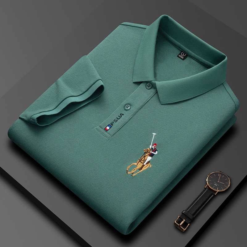 【READY STOCK】ProMan baju kolar polo lelaki Business Casual Paul T-shirt Lel Embroidered Short-sleeved men polo shirt