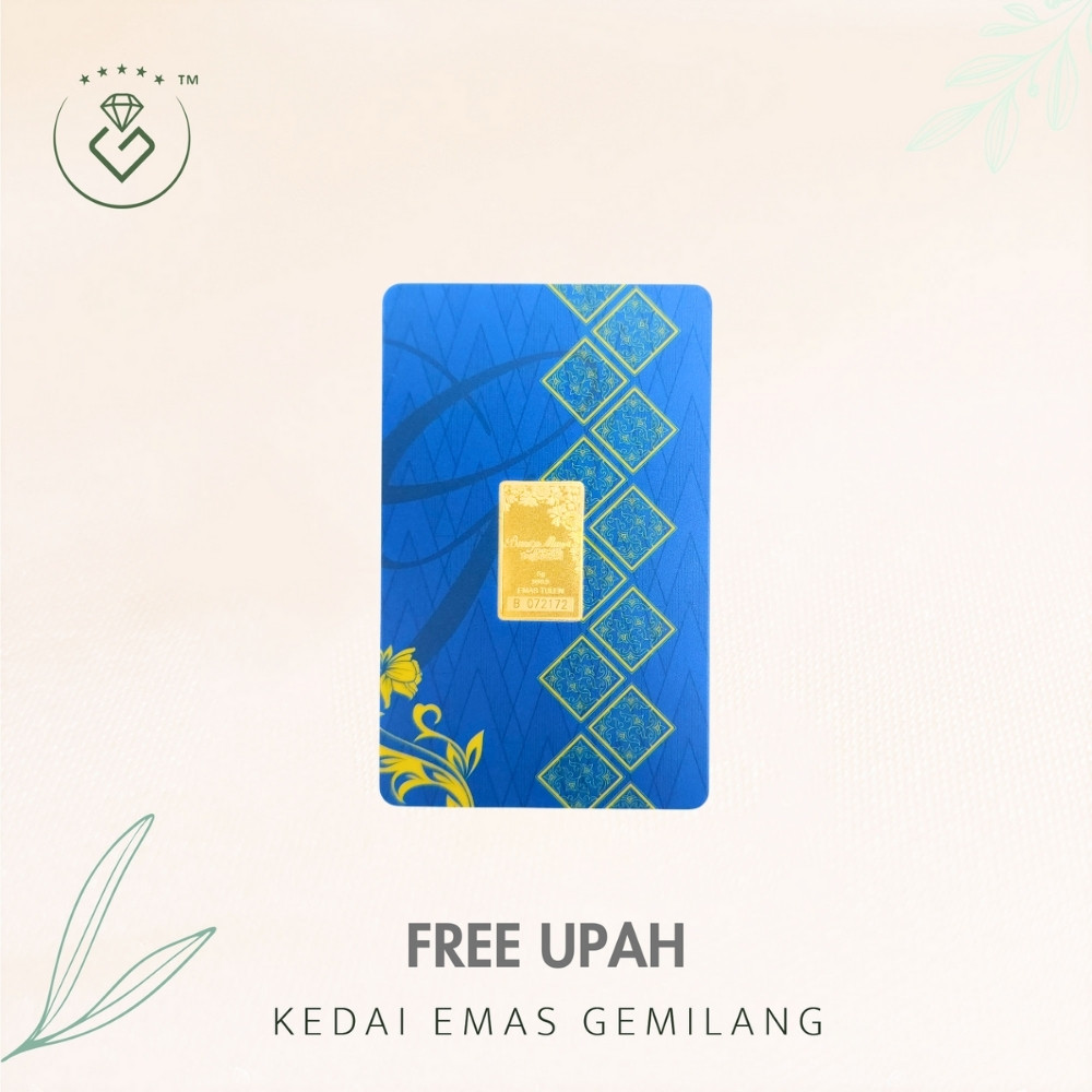 [Kedai Emas Gemilang] 8001248 {GB5} Public Gold 5G (B072172) Gold Bar (2.4Cm)&hellip;