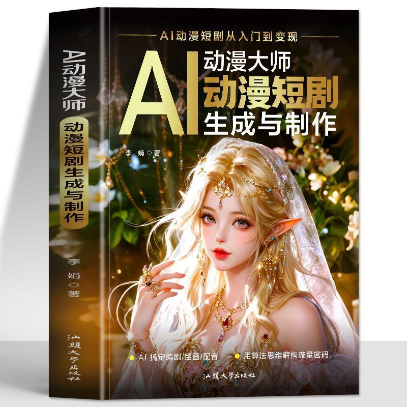 热卖中正版AI动漫大师动漫短剧生成与制作实基础短剧漫剧视频剪辑创作 genuine AI animation master course on the generation and production of short anime dramas, basic knowledge of short drama and comic video editing and creation