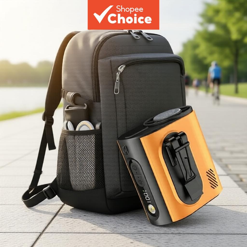 Waist Hanging Fan Mini Fan Portable USB Fan Strong Wind Rechargeable for Outdoor Work Kipas Pinggang Gantung Mini Mudah Alih Kipas USB Hembusan Kuat Boleh Cas Semula untuk Kerja Luar