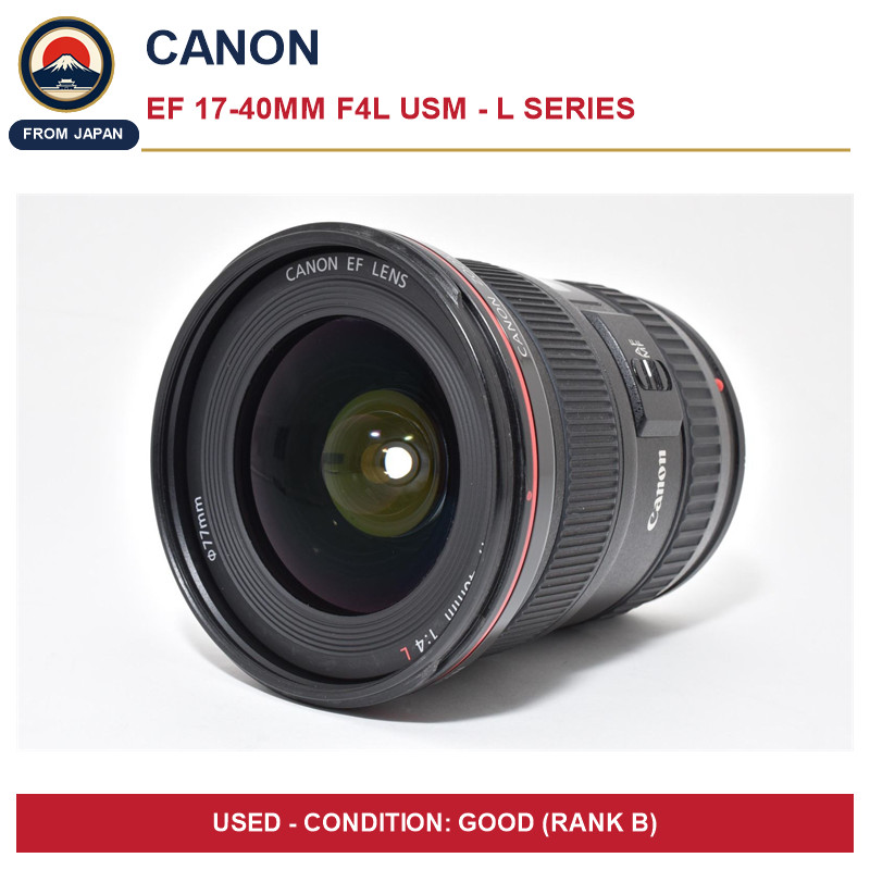 Used Canon EF 17-40mm f/4L USM Full Frame L-Series Ultra-Wide Zoom Lens