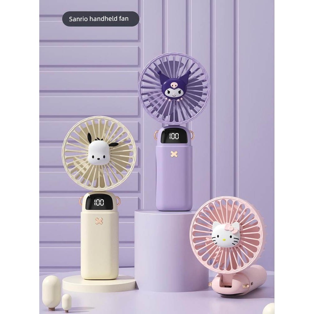 kipas usb kereta usb kipas mini mini kipas Genuine hellokitty New Style Handheld Desktop Small Fan Kuromi Children Portable Silent Electric Fan