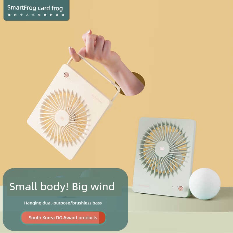 kipas angin meja p Kipas dinding mini Kawa Desktop Fan Small Dormitory Bed Handheld Mini Home Office Desktop Desktop usb Charging