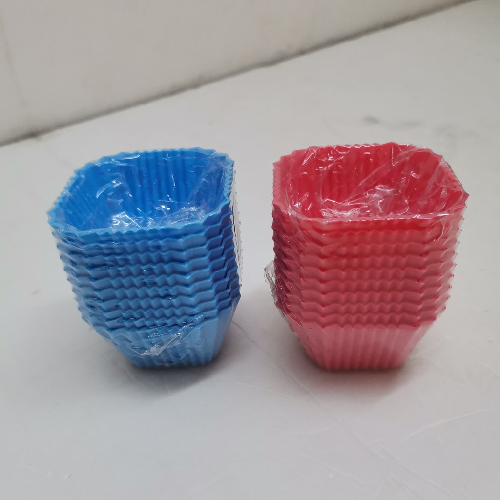 M3 Acuan Jelly Square KA6 Jelly Cup /Jelly Mould / Pudding Cup / Acuan Jeli /  Muffin Cup  10PCS