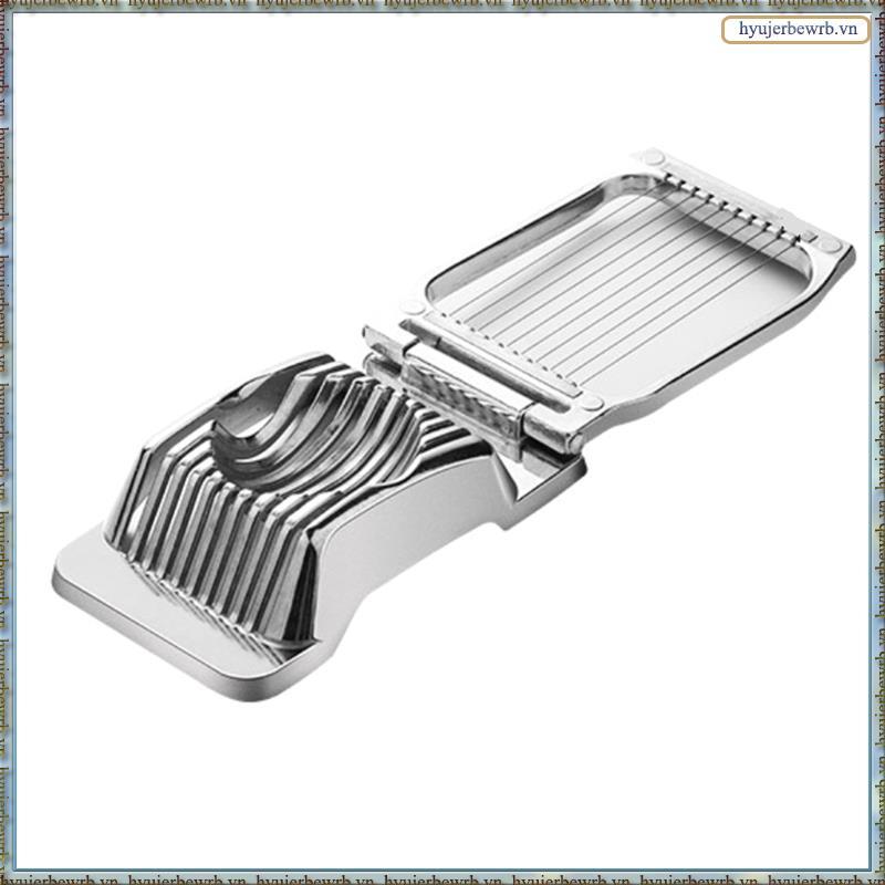 Mini Manual Egg Slicer Cutter Hard Boiled Egg Slicer Cutter Multipurpose Aluminium Allo…
