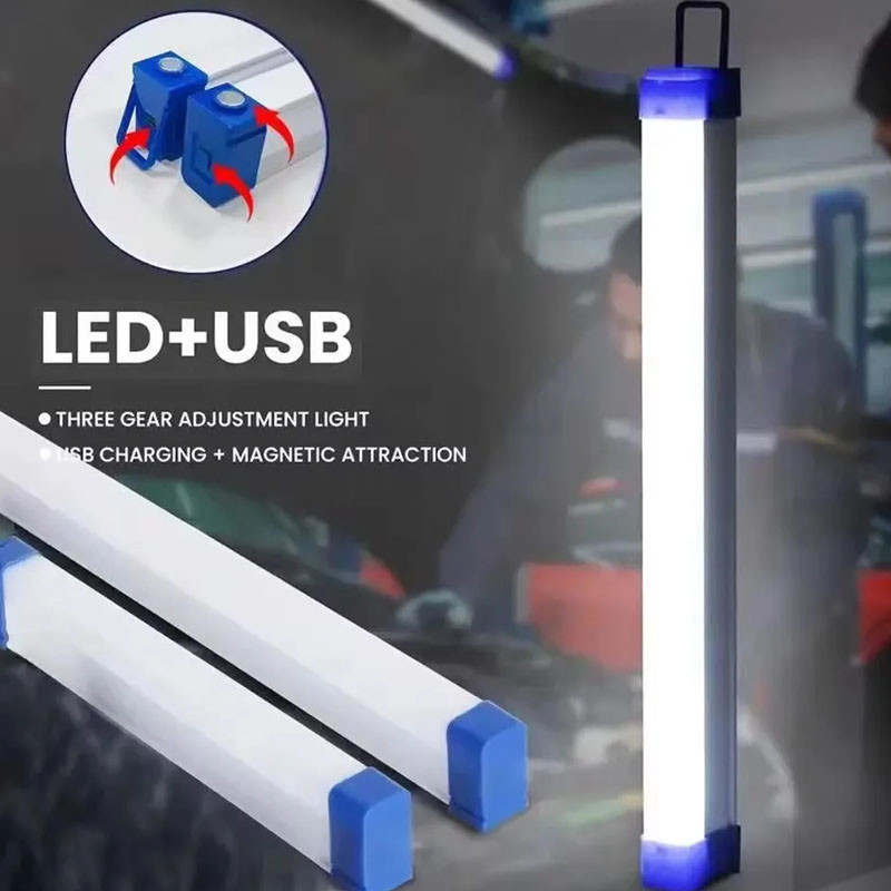 Rechargeable Emergency Light LED Light Tube Portable USB Light Outdoor Lampu Kecemasan 应急灯管