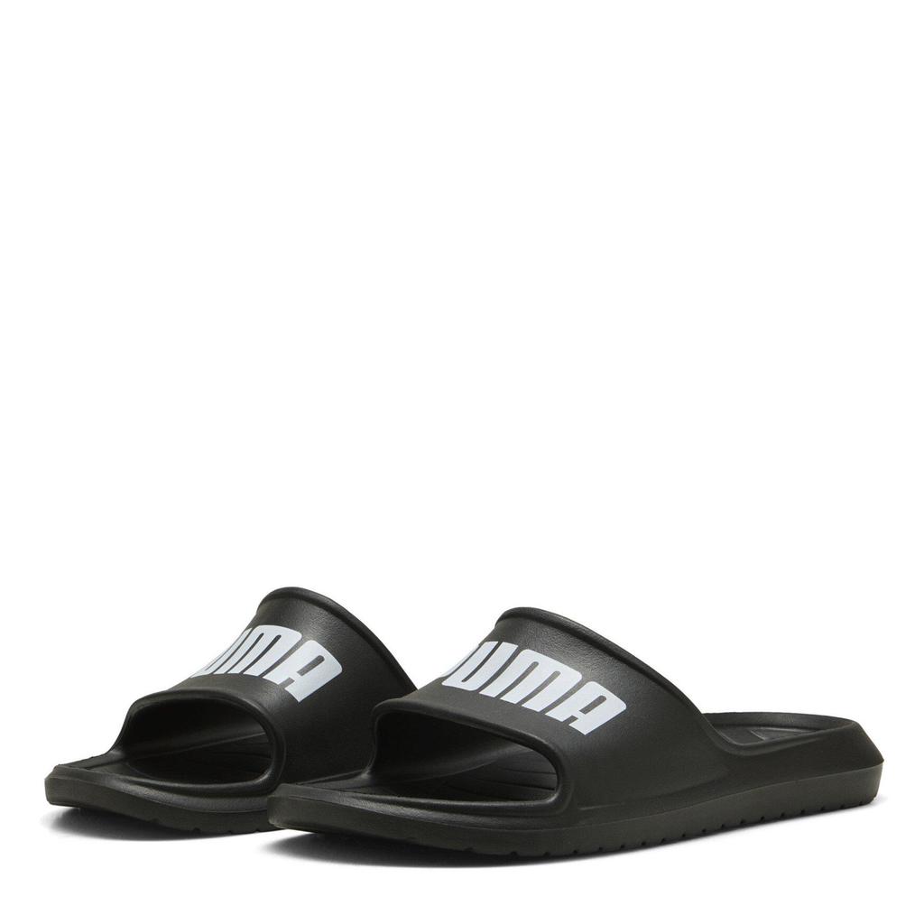Puma Mens Men's Divecat Lite Pool Sliders (Puma Blk/White) - Sports Direct
