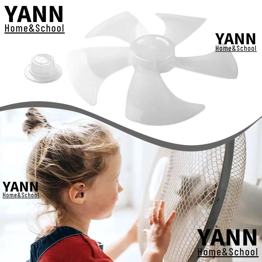 YANN Five Blades Fan, Big Wind Slow Noise Fan Blade,  Plastic Fan Accessories for Pedestal Fan Table Fan Wall Fan