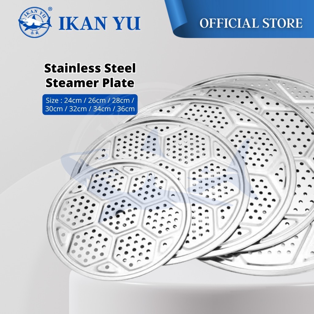 YU Online - Stim Rak Kukus / Stainless Steel Steamer Plate Steaming Tray / Hidangan Kukus / Steam Rack / Tray Kukusan