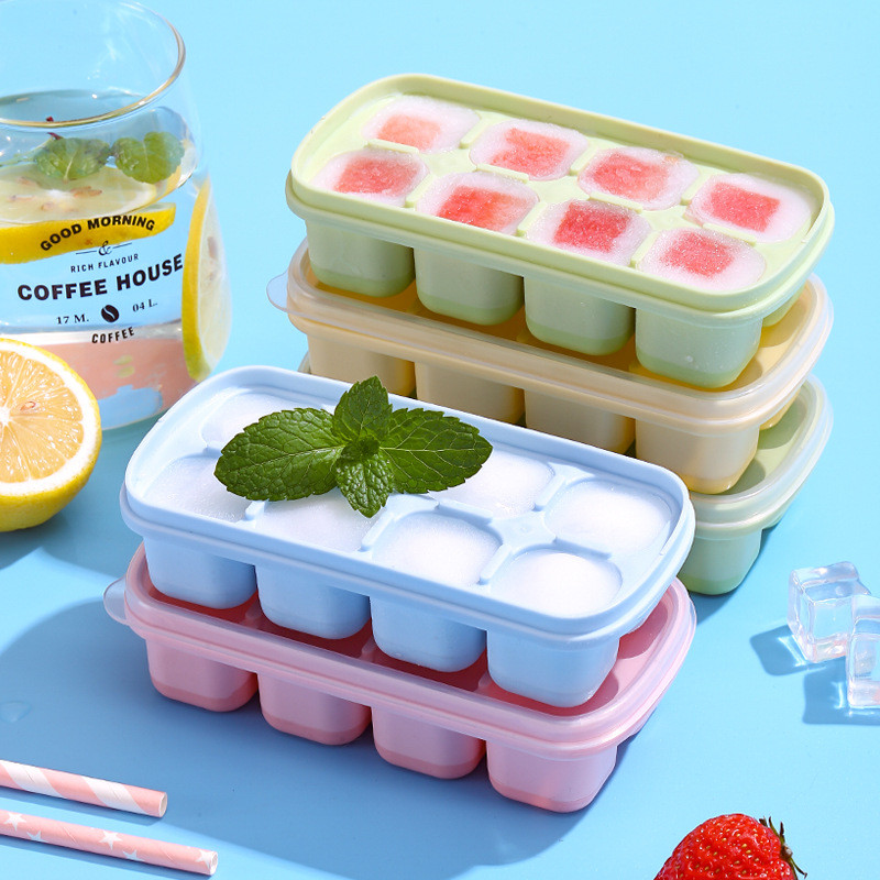 Bekas ais TPE, acuan ais jeli yogurt, pembuat kiub, bekas pembuat ais gred makanan, alat pembuat peti sejuk.
