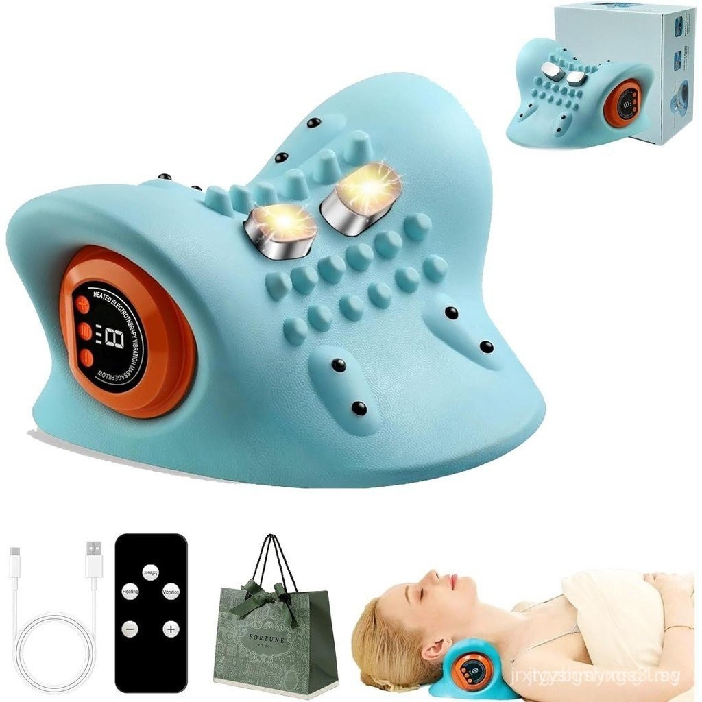 2025 New Hugterra Neck Massager, Hugterra Neck Massager Neck Hump Corrector, 6 Levels Massage Intensity, Rechargeable 4d Portable Neck Massager,for Neck & Shoulder Pain Relief (1PC