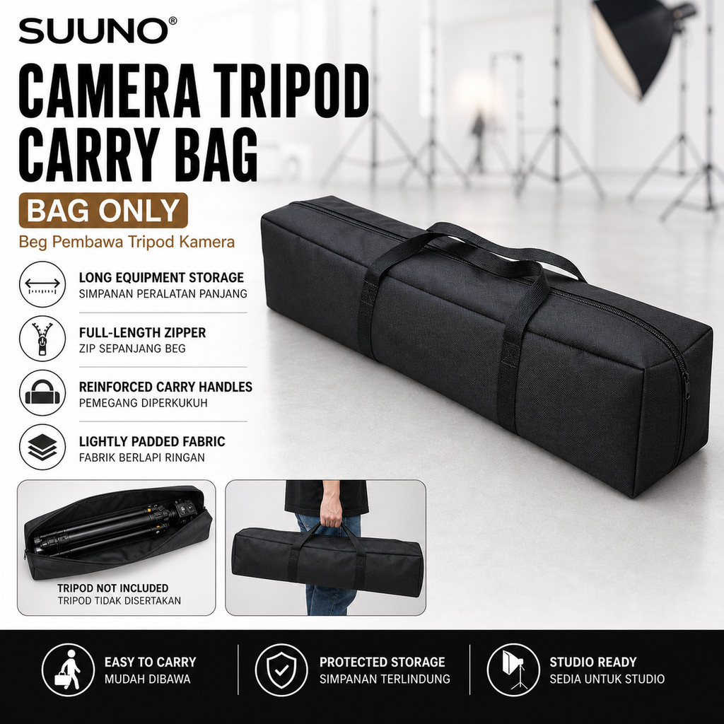 SUUNO Handbag Carrying Storage Case for Mic Photography Light Tripod Stand Bag Camera Bag Studio LED