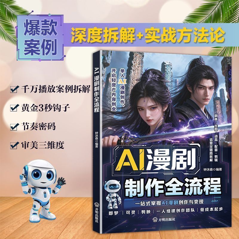 大促AI漫剧制作全流程 漫剧创作实操 短视频AI内容制作变现指南读物AI comic drama production whole process comic drama creationfasfg