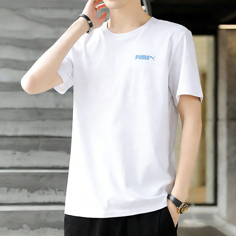 Inter 丨 Puma Puma Short-Sleeved Men's Clothing 2026 Summer New Style Round Neck Breathable Half-Sleeved Loose Sportswear T-Shirt
