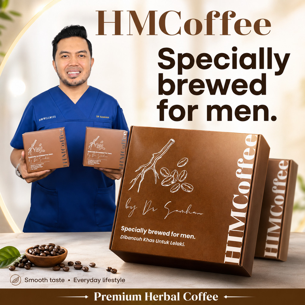 HIMCoffee Dr Samhan Tongkat Ali 5X Men Energy Stamina Male Vitality Performance Kopi Lelaki Halal