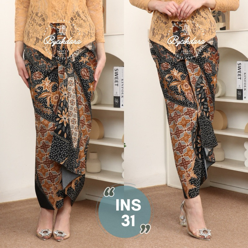 Versatile Must Pario Batik/ Instant Skirt Ready-to-Wear Batik Tassel Kebaya Bottom Purpose Multi - Image 4