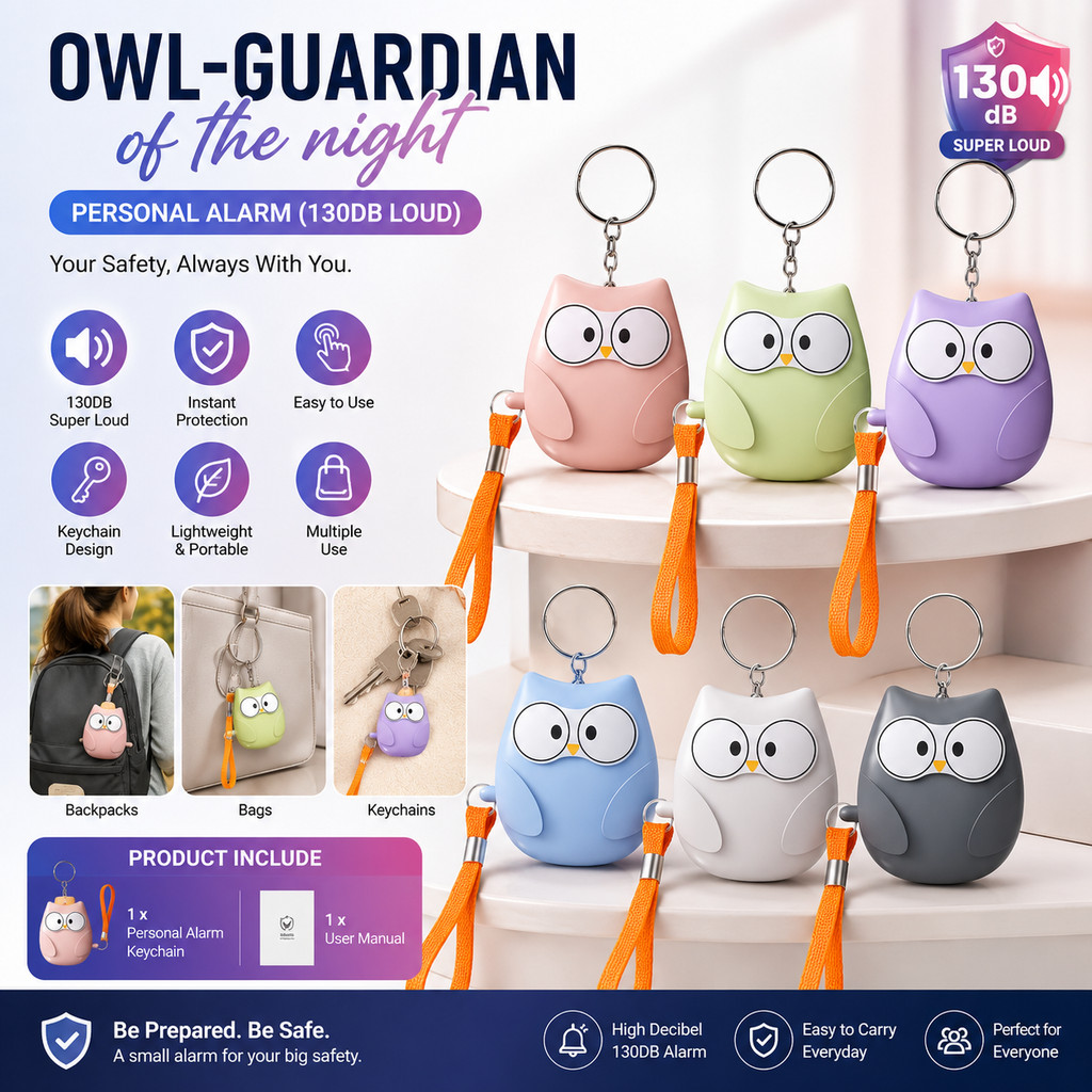 [ Up Gadget ] H5 Personal Alarm 130DB Self-Defense Key Chain Emergency Alert
