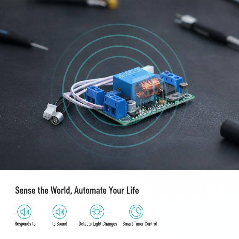 coagulatelove Highpatibility Sound Light Control Delay Switch Relay Module 7-30V DC 3-60S Adjustable 1Pcs for DIY Projects New