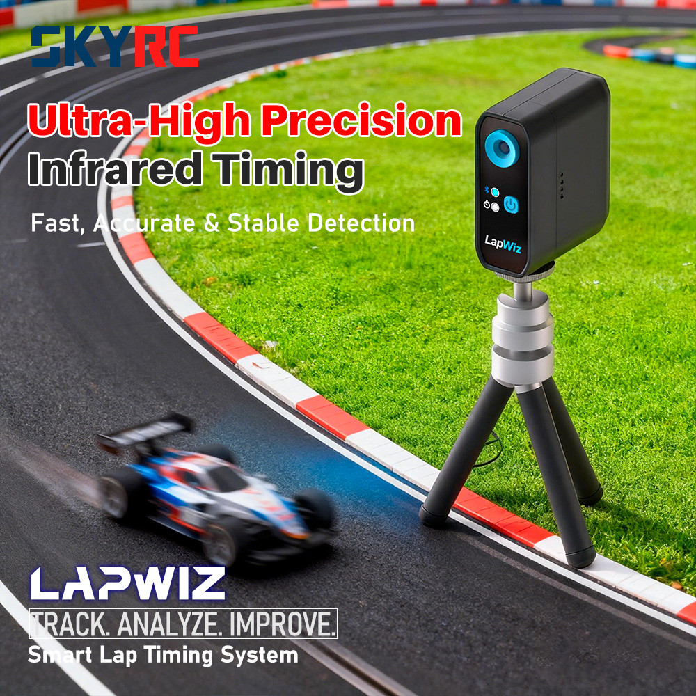 SKYRC LapWiz IR RC Lap Timer Multi-Car ID Management Screen Cast Voice Prompt OTA Upgrade for Mini-Z 1:10 RC Racing