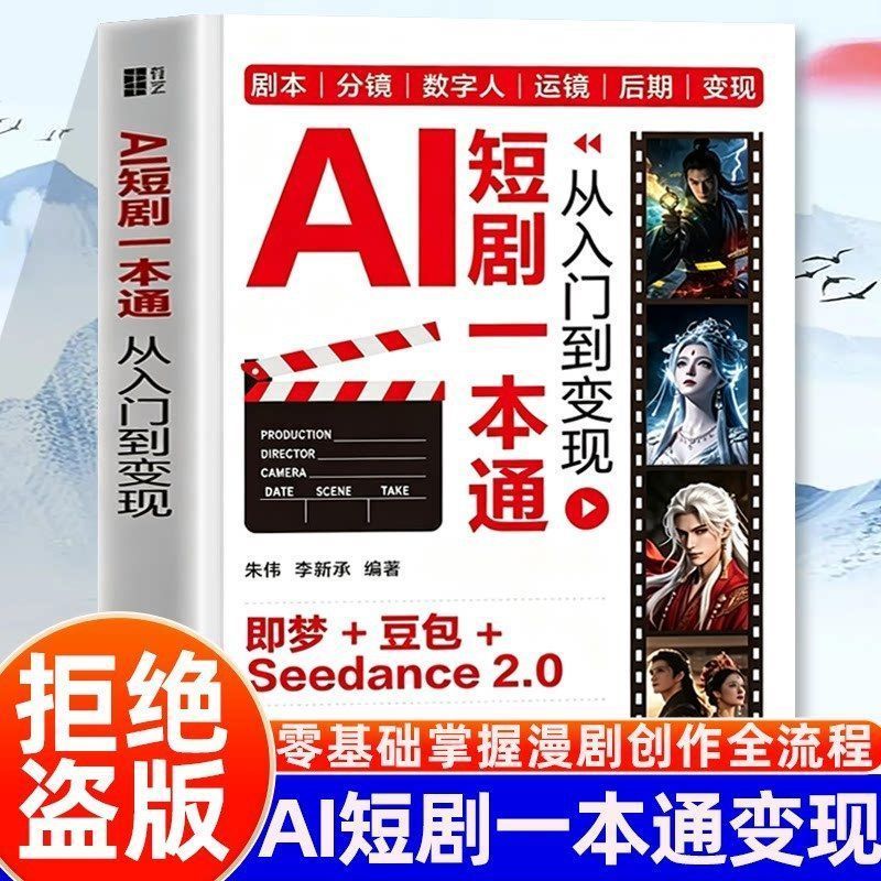 热卖中认准正版】AI短剧一本通从入门到变现AI做漫剧零基础掌握漫剧创作 Hot-selling, be sure to get the authentic version】AI Short Drama Guide: From Beginner to Monetization, Learn to Create Comics with AI from Scratch