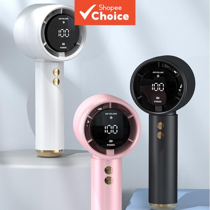 A Portable Handheld Fan, 2026: Strong wind, 100 speeds, adjustable gears, quiet operation, USB rechargeable, LED display, mini size Sebuah Kipas Tangan Mudah Alih 2026 dengan Angin Kuat, 100 Kelajuan, Gear Boleh Laras, Sunyi, Boleh Cas USB, Paparan LED,