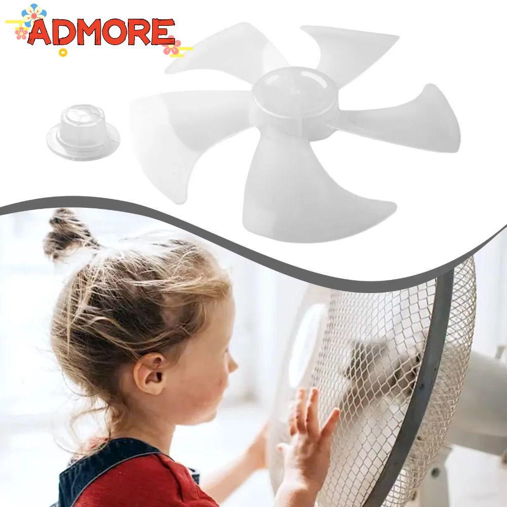 ADMORE Five Blades Fan, Big Wind Plastic Fan Blade,  Slow Noise Fan Accessories for Pedestal Fan Table Fan Wall Fan