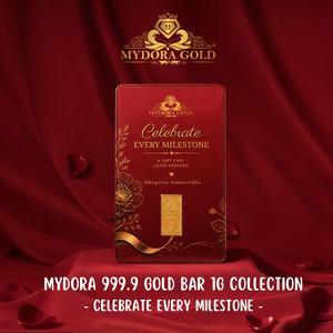 MYDORA 999.9 Gold Bar 1g Card - Celebrate Every Milestone l EMAS&hellip;