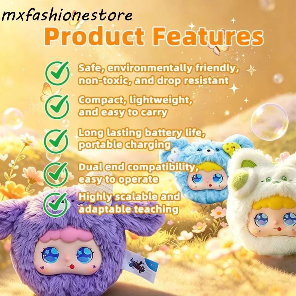 MXFASHIONE AI Cat Spirit Pendant, Intelligent Voice Communication Winking Interaction AI Cat Plush Toy, Relaxing Chat AI Continuous Dialogue AI Cute Pets Voice Chat Toy Pendant