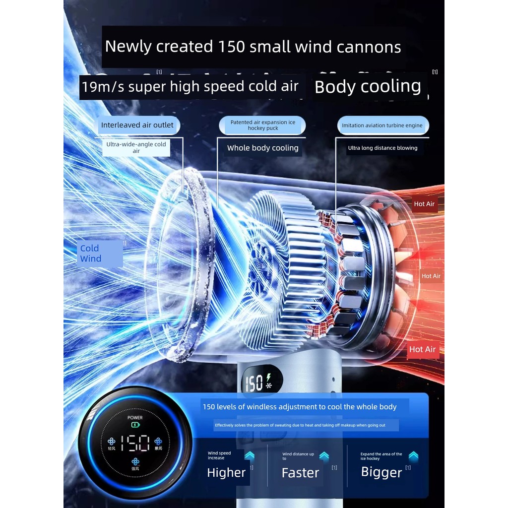 | 【kipas mini bateri tahan lama】 | kipas turbo mini 制冷小风扇 ♨Handheld Small Fan Outdoor Portable Mini Small Electric Fan usb Refrigeration 2026 New Style Cooling Handy Tool♩