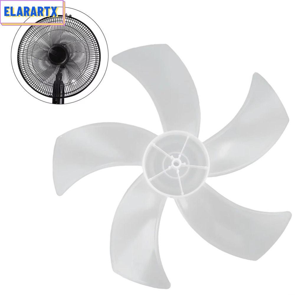 ELARARTX Five Blades Fan, Plastic Slow Noise Blade, Durable Big Wind Fan Accessories for Pedestal Table Wall Fan
