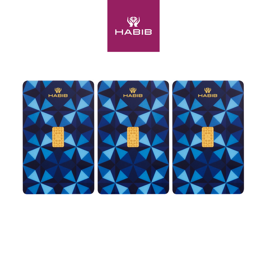 HABIB 3g Bundle (1g x 3pcs) 999.9 Gold Bar