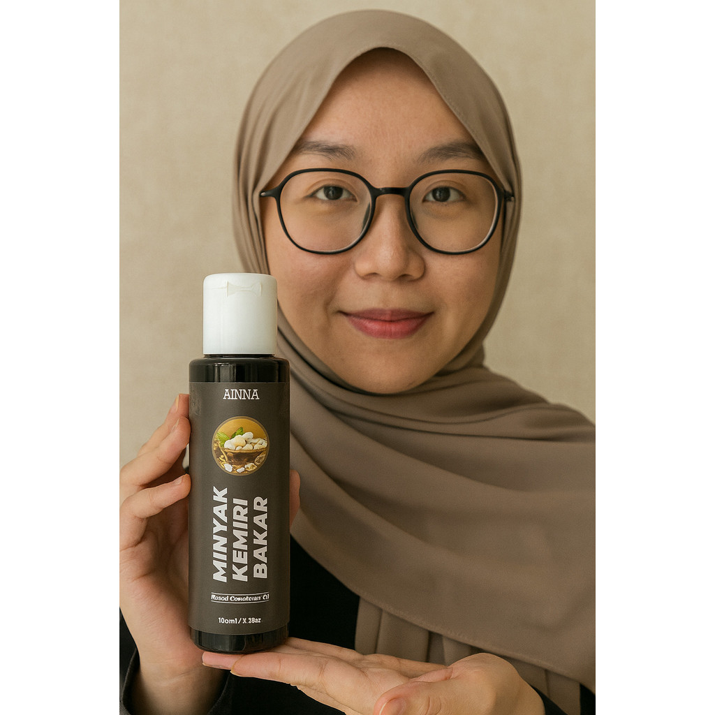 Versatile Essential AINNA 100ml Minyak Kemiri Bakar – Rambut Lebat Janggut Tebal & Sihat - Image 2